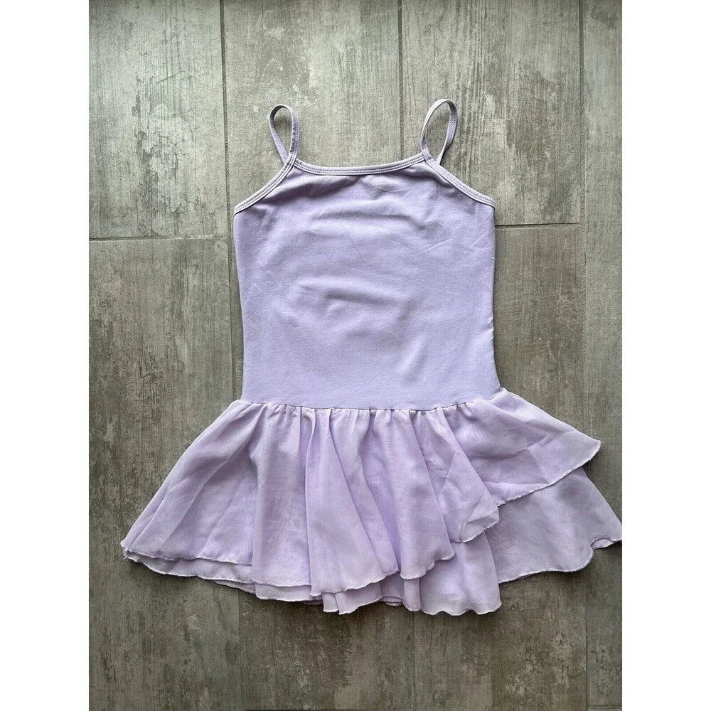 Girls Lavender Purple One Piece Tutu Leotard Dance Ballet Dress Gymnastic 9-10 M